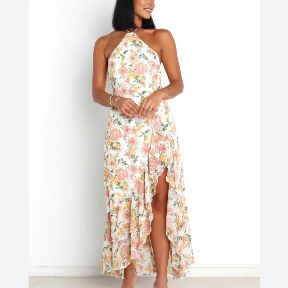 Petal & Pup Liv floral halter dress